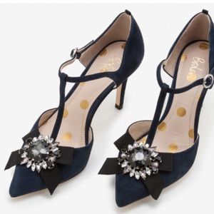 Boden Cordelia Heels Navy Brand New
